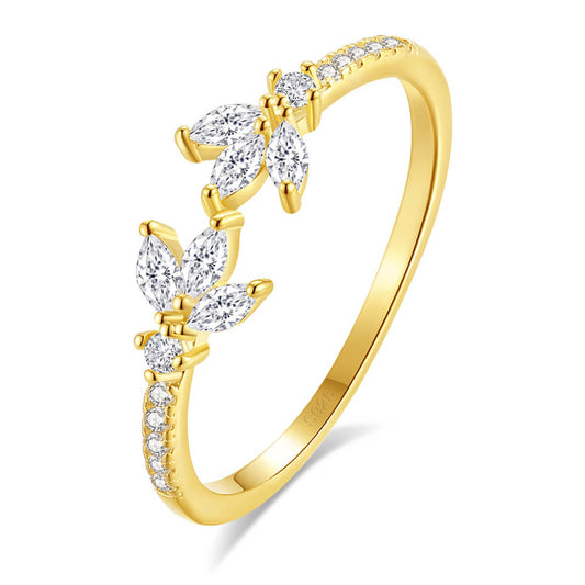 Cat's Eye Adjustable Ring | Micro-Pavé Zircon Sterling Silver Jewelry