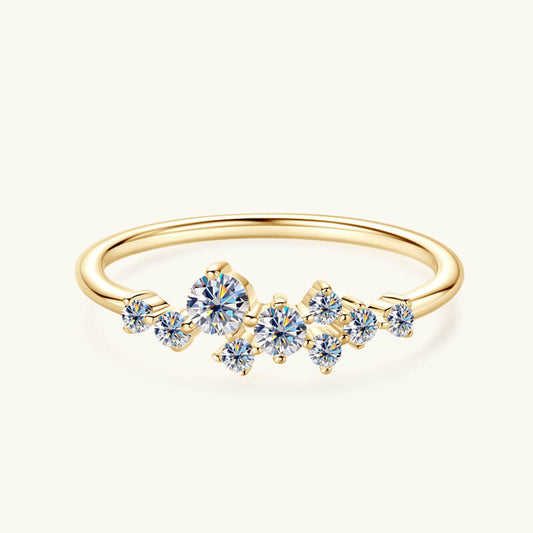 Artisan Micro-Pavé Moissanite Ring | Constellation Sterling Silver Jewelry